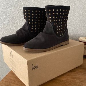 Beek studded suede boots size 6